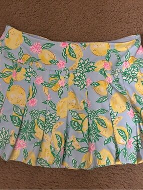 Lilly Pulitzer Upf 50+ Luxletic Annora Skort - Make Lemonade - L